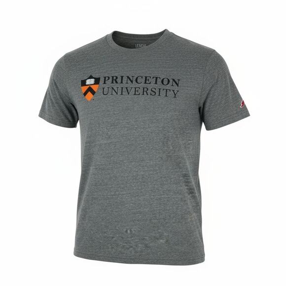Princeton University T-Shirt Adult Large Gray Spellout League Classic Fit Tee - Picture 1 of 9